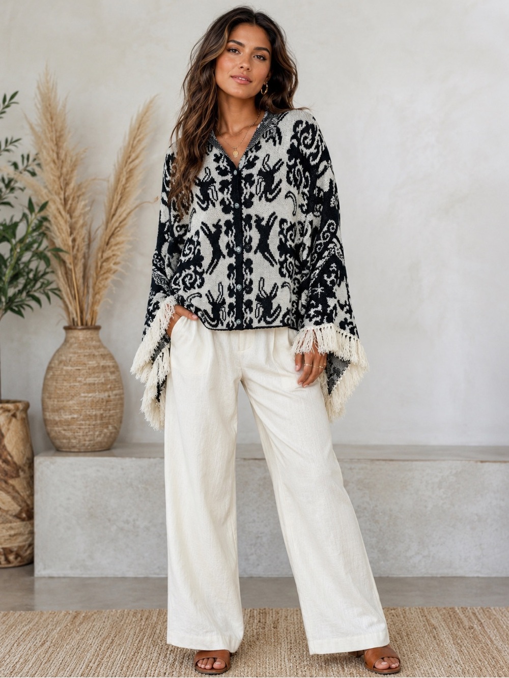 Carolina K Pampa Poncho Eniko Katalin Eged Artist Collab Sold Out Knit Cape